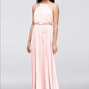 Simple petal bridesmaid dress